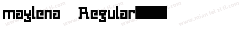 maylena Regular字体转换
